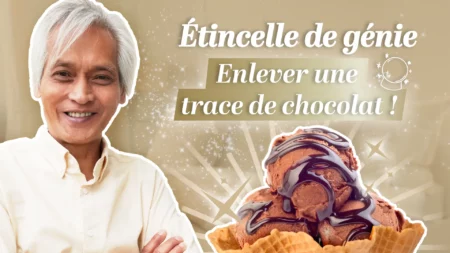 Comment enlever une tache de glace au chocolat sur un vêtement